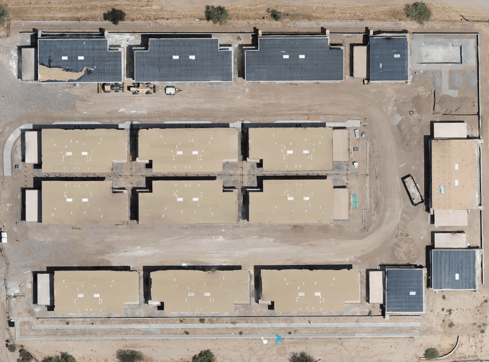 orthomosaic of a construction site