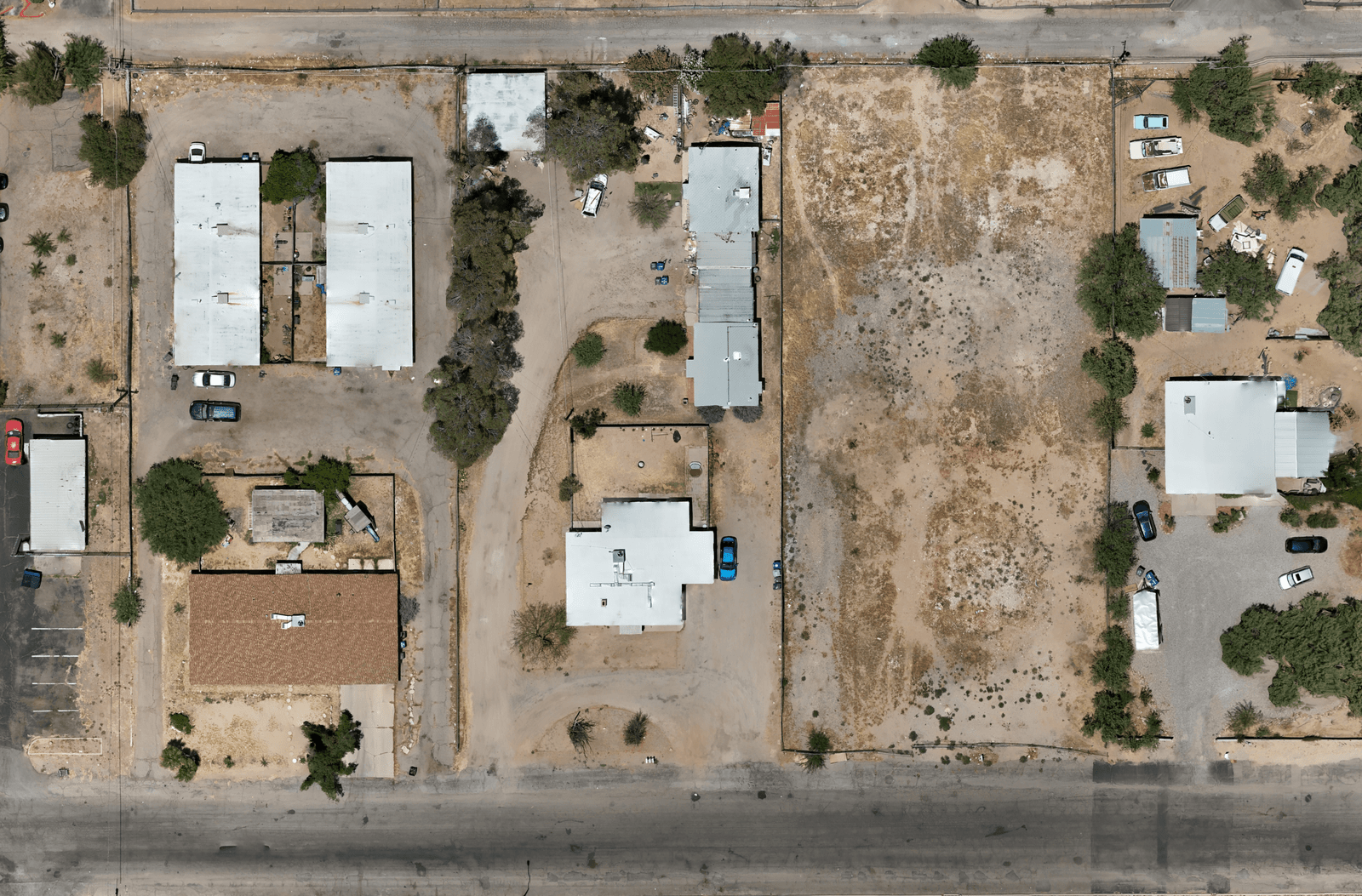 Orthomosaic photo of a Tucson, Arizona neighborhood