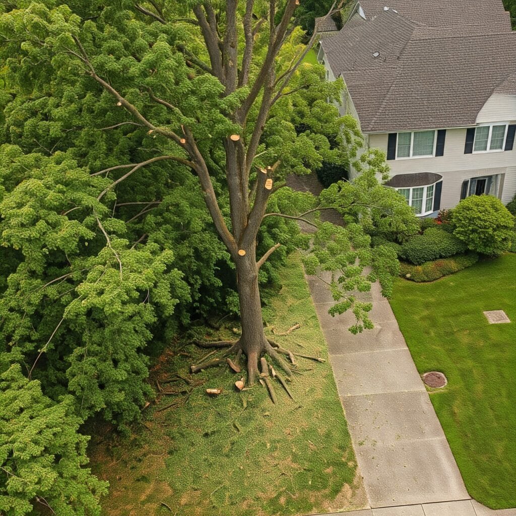 photo of tree trimming