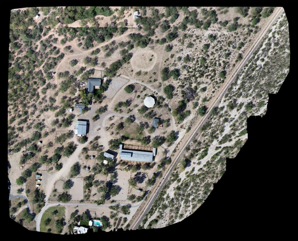 orthomosaic map of a horse ranch