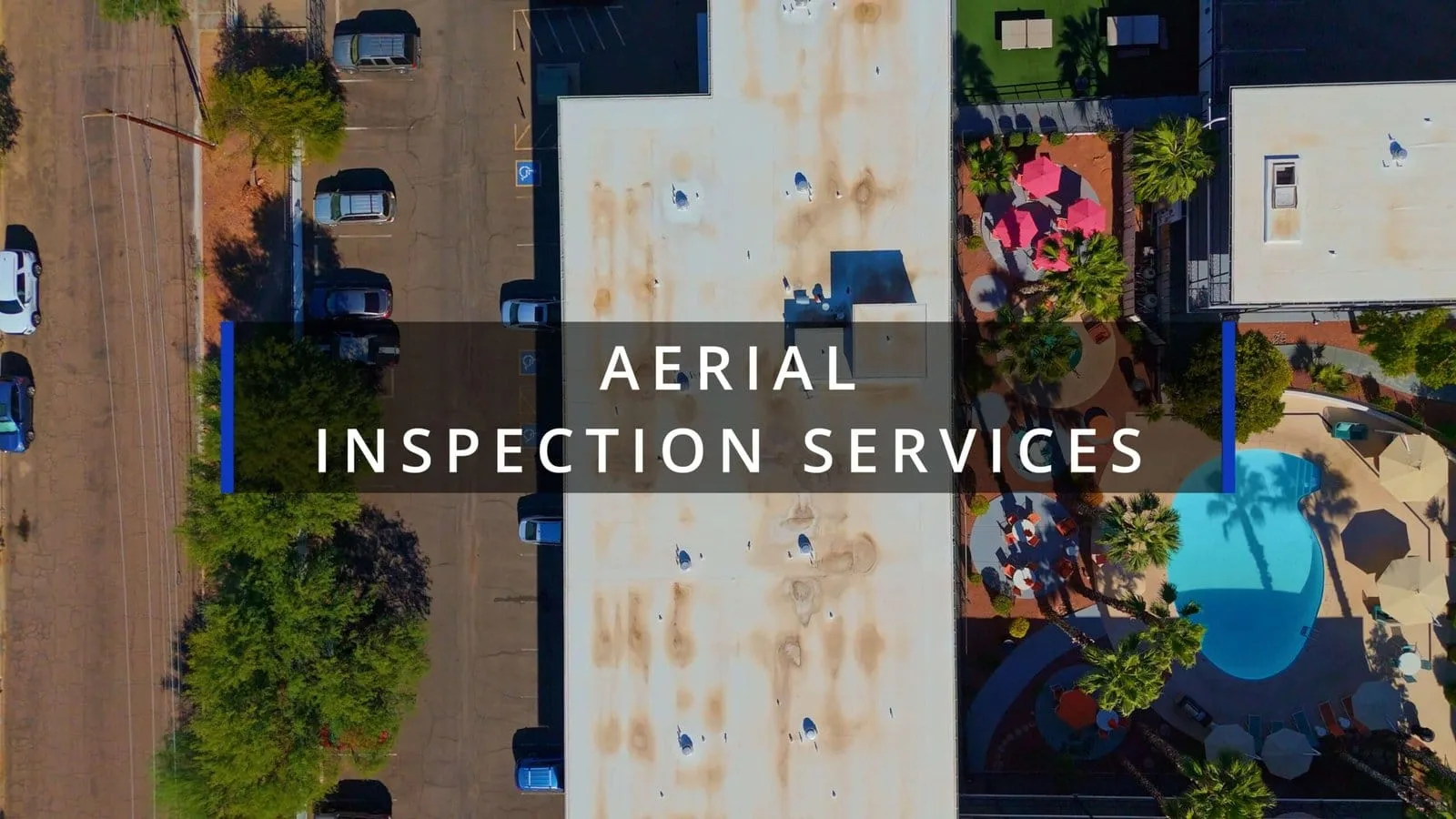 Roof inspection from above in Arizona