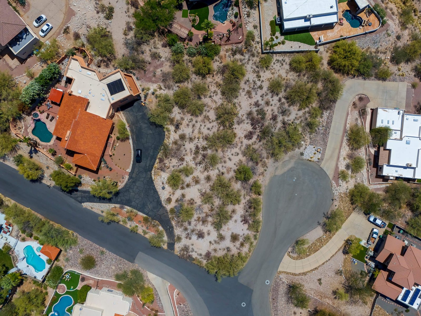 raw land drone photo