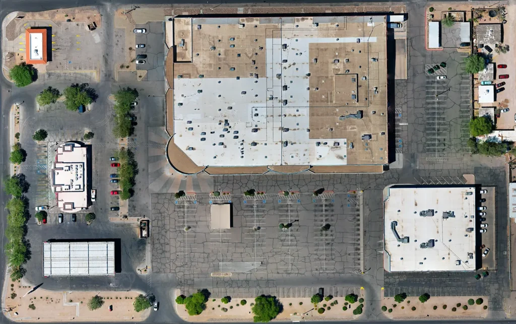 photo of an orthomosaic map made from automated drone mapping