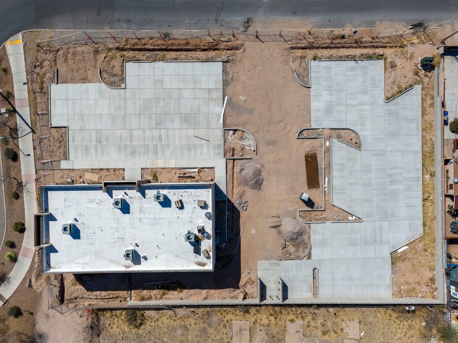 ChatGPT said: Top down view of retail construction site in Arizona