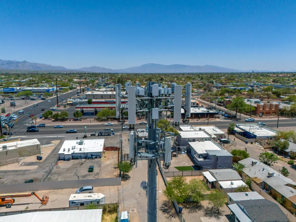 cell tower inspection with a drone