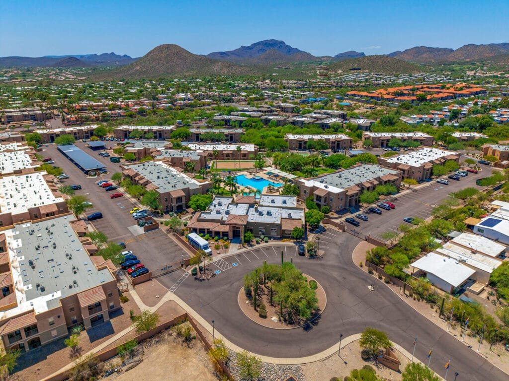 Tucson Arizona apartment drone photograph