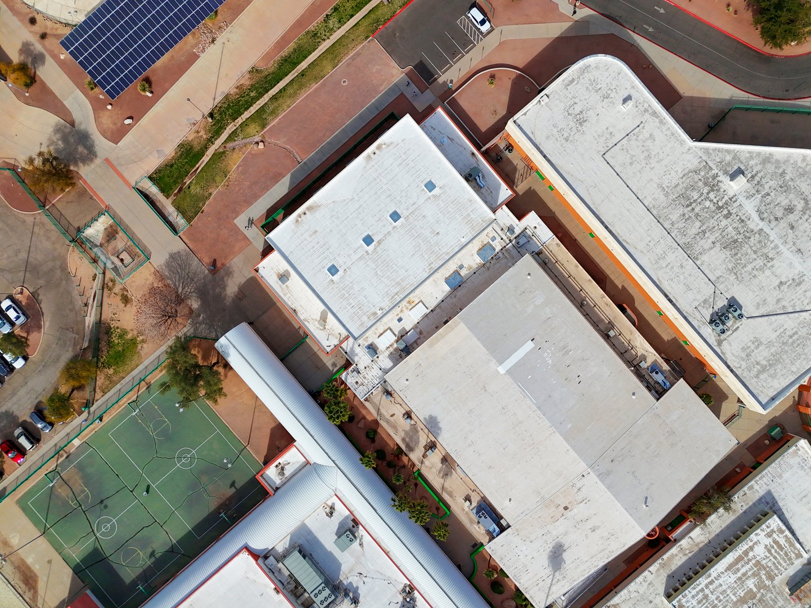 top down roof inspection photograph