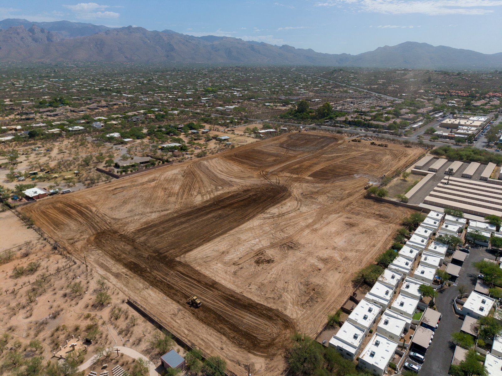rural Arizona construction site photography