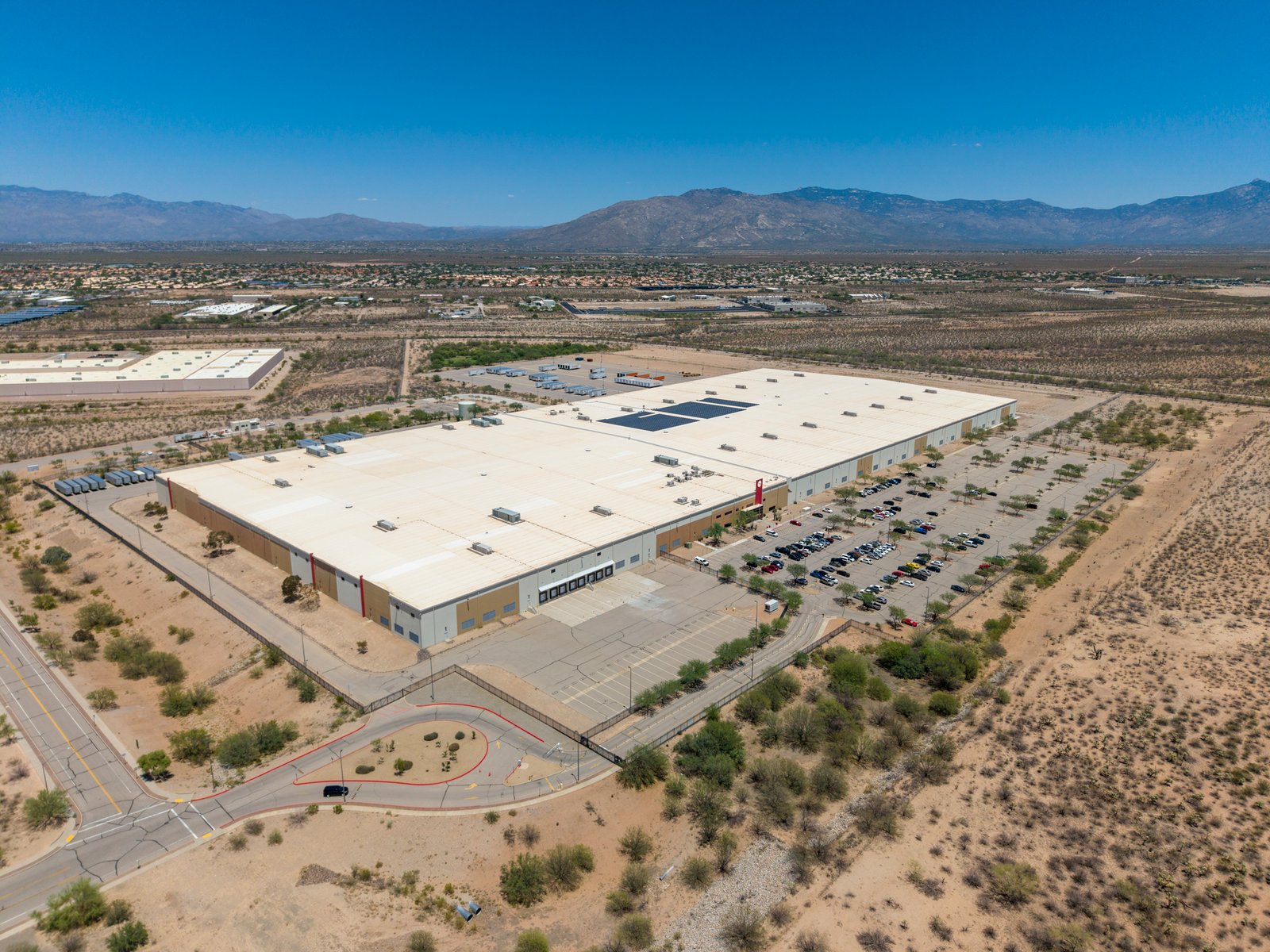 drone photograph of Target Distribution Center