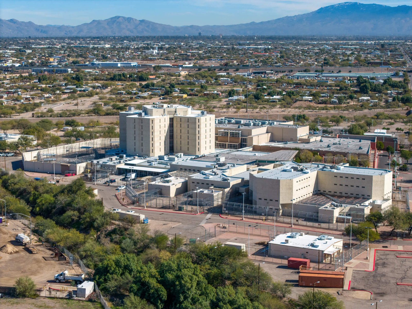 Aerial photograph of South Tucson